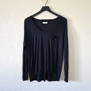 Madewell Slouchy Long Sleeve in Black